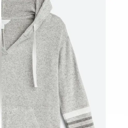 Market & Spruce Kallon Gray Brushed Knit Hoodie Size XS Petite