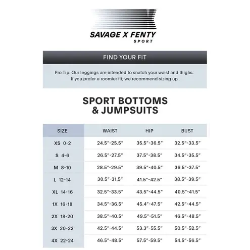 Savagexfenty NWT SAVAGE X FENTY XS 0-2 High Waist Legging Flocked Special FX Rhianna Sport