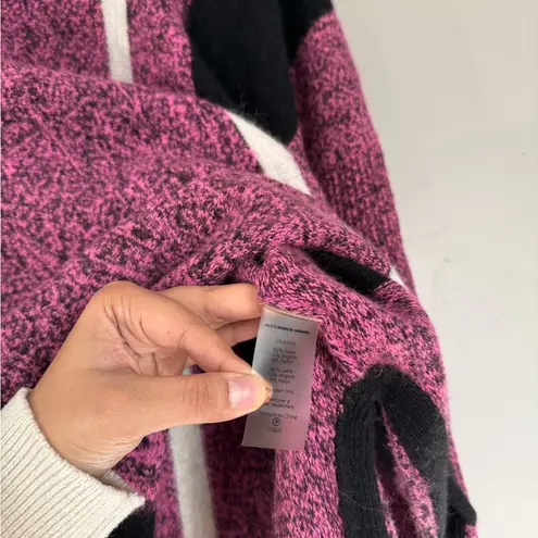 Alexander Wang T Wool Angora Fur Blend Pink Oversized Chunky Sweater