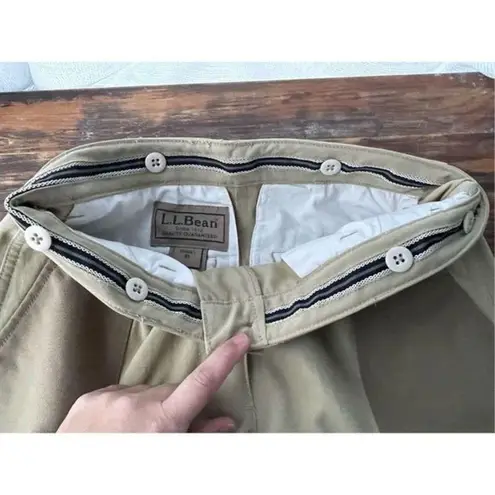 B6 L.L. Bean Upland Field Hunting Pants Womens Size 10 Beige Colorblock Nylon Tan