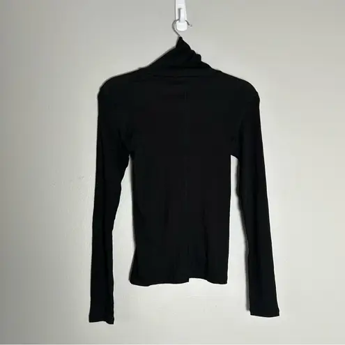 Everlane NWT  Black Supima Micro Rib Turtleneck Shirt XS