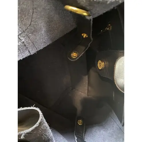 Guanti & Borse Genuine Leather Shoulder Bag Blue Italy La Guantaia Firenze Strap