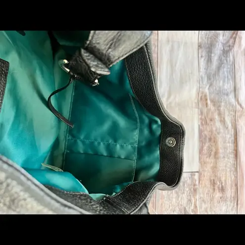 Coach  black pebble leather hobo style‎ bag