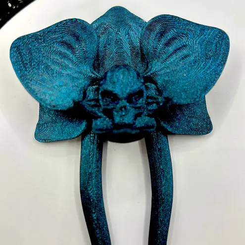 Handmade Skull Orchid Hair Fork – Gothic Floral 3D Printed Hair Accessory 🌸💀