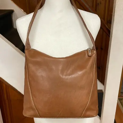 Fossil  Soft Brown Leather Shoulder Bag