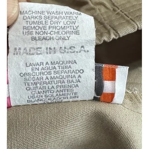 VTG 80 Act III Womens Khaki Capris Pants Sz 16 wrinkle resistant USA Deadstock Tan