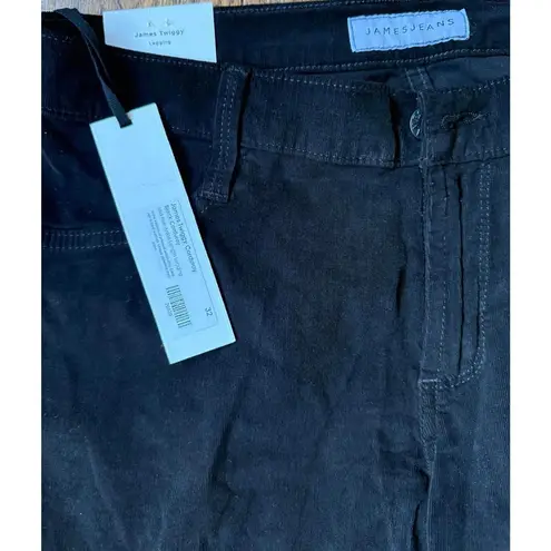 James Jeans New Twiggy Legging in Black Corduroy, size 31