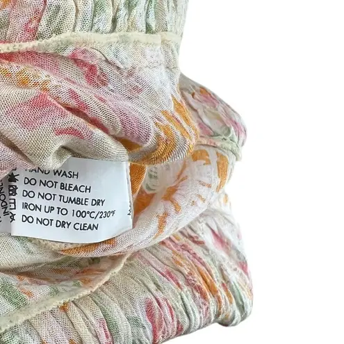 Poupette St Barth Tesorino Mini Dress Floral Print Yellow Marigold One Size Size undefined