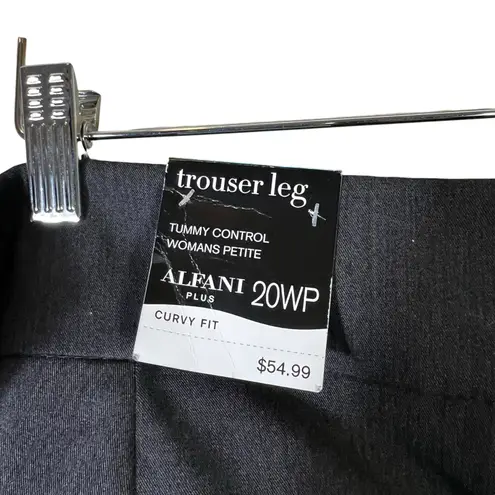 Alfani NWT Curvy Fit Dress Pants Womens 20WP Gray Tummy Control Career Work - Image 5