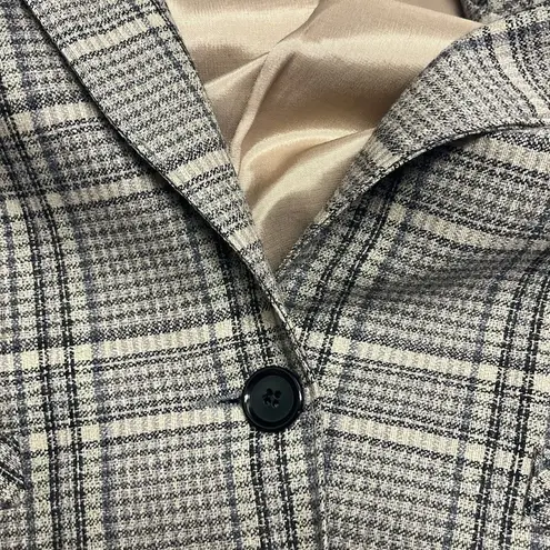 Alfred Dunner Women’s Wool Single Breasted Lined Blazer w/ Shoulder Pads