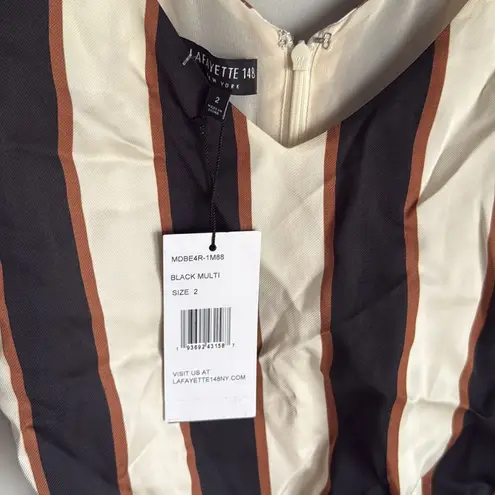 NEW Lafayette 148 New York Memphis Maxi Dress 2 Black