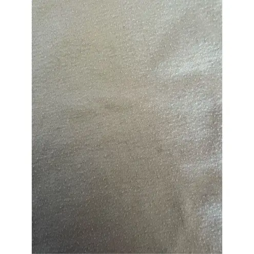 Vintage 80s Basic Long Sleeve Shirt Top Pale Yellow Jolie Intimates S