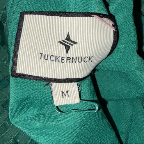 Tuckernuck Green Faye Tie Back Blouse Shirt Top size Medium