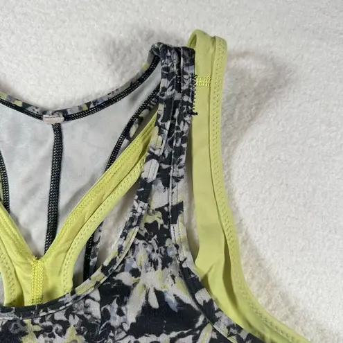 Lululemon  Inspiration Tank II Women's 8 Clarity Yellow Built in Bra Tank Top