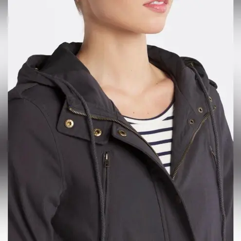Women's Charcoal Eden Society Holly Contrast Hood Cargo Utility Jacket