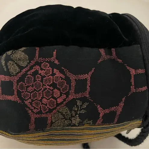 VICTOR PETER Crossbody Bag 100% Silk Kimono Obi Fabric VINTAGE Art Numbered