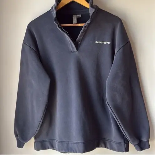 Sweaty Betty Powehouse Henley Sweatshirt Navy