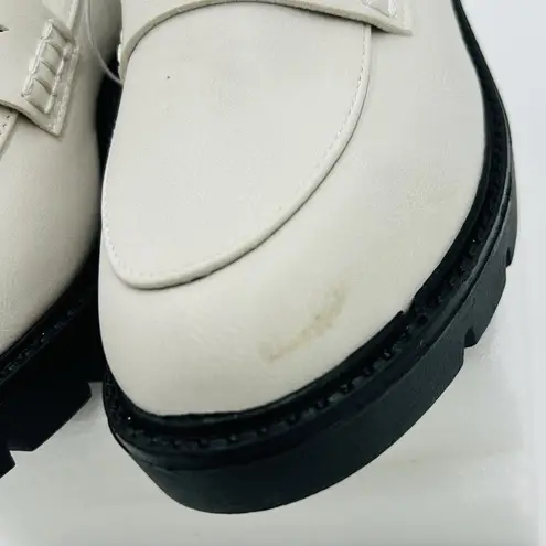 A New Day  Off-White Ivory Britney Platform Loafers Lug Sole Memory Foam Size 6 thumbnail 9