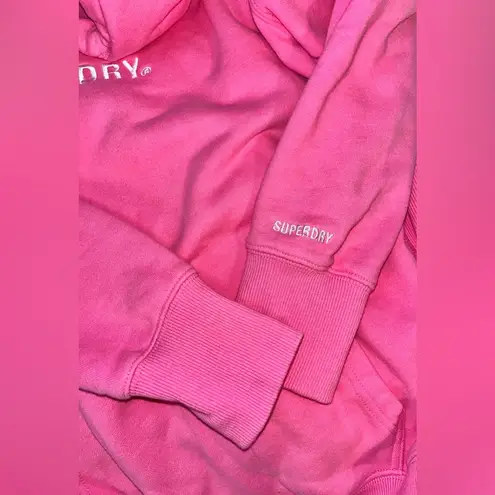 Superdry Pink Hoodie sz XS oversized