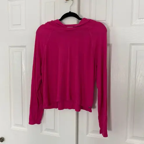 Calvin Klein  Performance Bright Pink Soft Ribbed Hoodie Sweater M