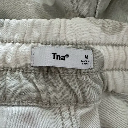 TNA Aritzia Alix Jogger Pants in White Camo Size Medium Green