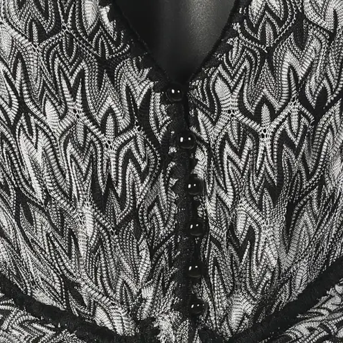 Missoni Black & White Printed Sleeveless Dress