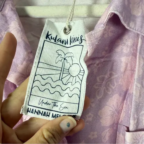 Kulani Kinis Relaxed Linen Button Front Shirt