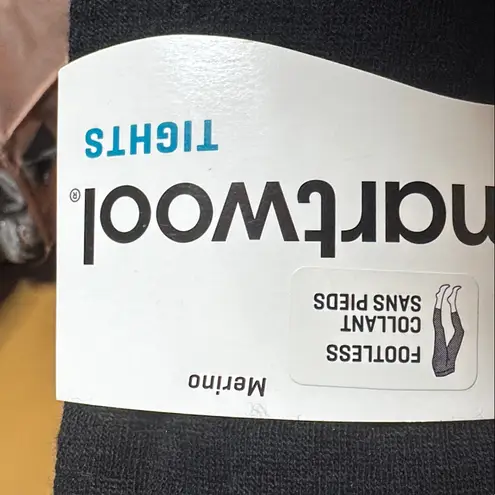 Smartwool NIP Basic Footless II Merino Wool Tights Black Women’s Size Large