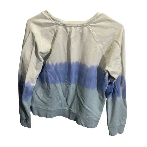 Rails S Multicolor Tie-Dye Pullover Sweatshirt Cotton Blend Blue/White