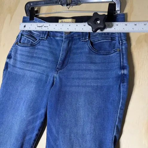 Democracy Jeans Women’s Size 6 “Ab” Technology Blue Denim Frayed Hem Stretch