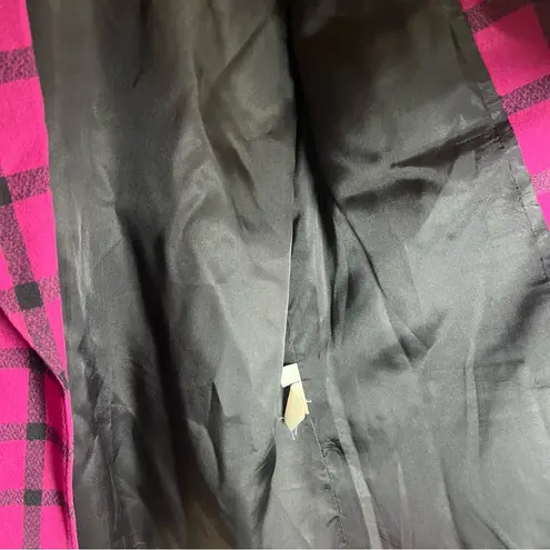 Pendleton VTG 70s-80s Virgin Wool Blazer Jacket Violet Plaid Size 16 USA Preppy