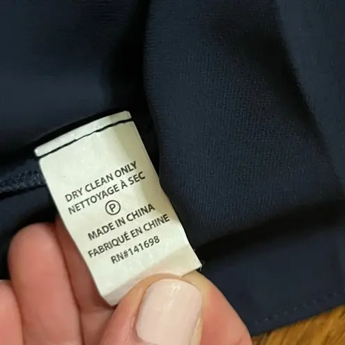 Ramy Brook Lori Printed Silk Mini Dress navy zebra print smocked waist Size M