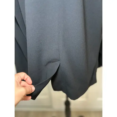 MM.LaFleur Draped Open Front Blazer Black Size XXL Lightweight +2