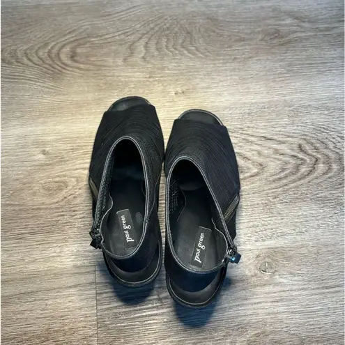 Paul Green Cayanne Peep Toe Sandals Classic Leather Heel Booties Coastal Cowboy