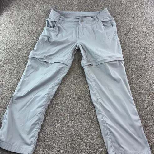 Bass Pro Shops Worldwide Sportsman Womens Size 8 Nylon Convertible Hiking Pants Grey Gorpcore