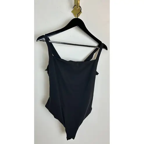 SKIMS Fits Everybody Square Neck Sleeveless Bodysuit in Onyx Black Size 2X