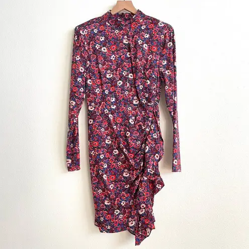 Veronica Beard Colorful Louella Floral Stretch Silk-Satin Minidress Women’s 4