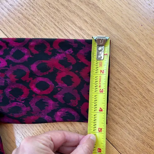 Ralph Lauren Lauren  Size 4 Wrap Dress Red & Black Ruched Sheath Stretch Chic