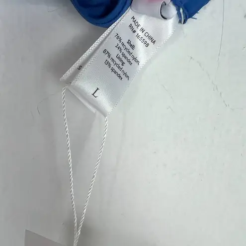 ANDIE NWT Swim The Scala Top Flat Strapless Horizon Blue Size Large L NEW