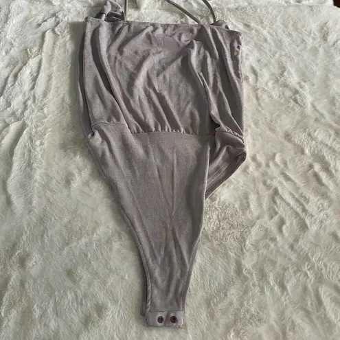 ZARA new  gray tank top bodysuit size small