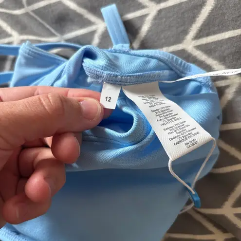 Bleu Rod Beattie NWT Women's Don’t Mesh with Me V-Neck One-Piece in Skyline 12