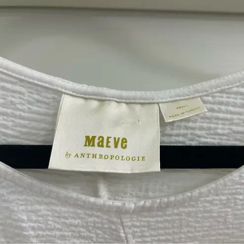 Maeve Women’s  by Anthropologie Claire Dolman Sleeve White Top Size S