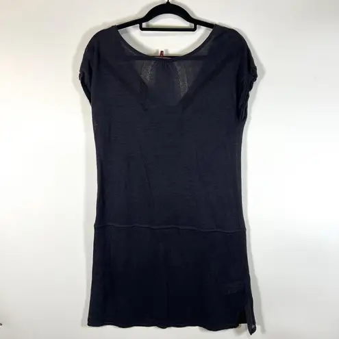 Comptoir des Cotonniers Linen Top Drawstring Waist Minimalist Neutral Women's M Blue Size M