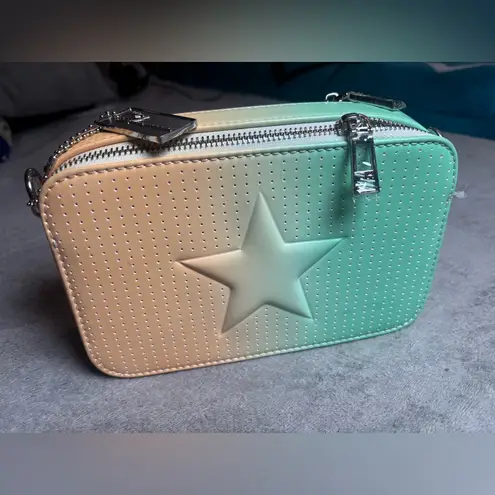 Vintage Havana Gradient Star Crossbody Bag - Green Mint and peach π