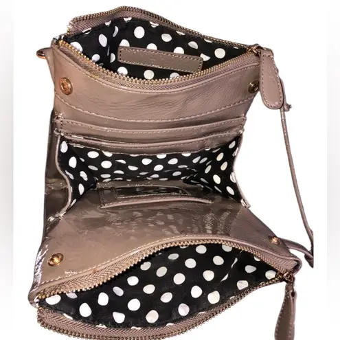 Coco + Carmen Shiny Taupe Crossbody Bag