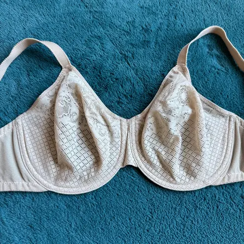 Wacoal 857210 Visual Effects Minimizer Bra 32DDD Seamless Lace Beige Underwire