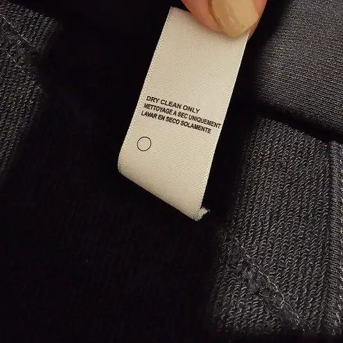 James Perse Standard French Terry Draped Open Cardigan Jacket Black Size S/M