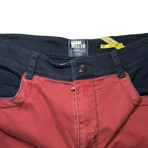 Maeve NWOT by Anthropologie Colorblock Straight Leg Jeans Women’s Size 29