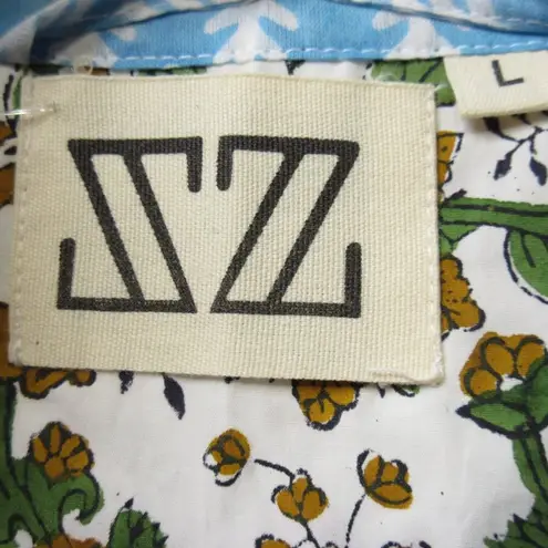 SZ Blockprint Jumpsuit Padra Print in Moss Floral Cotton One