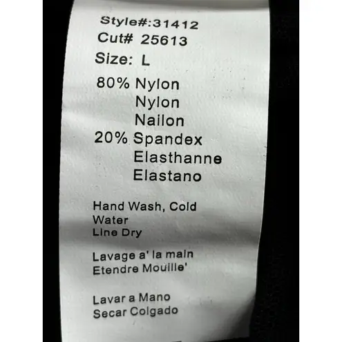 Shirley Of Hollywood Robe Black Mesh & Lace Size L Size L